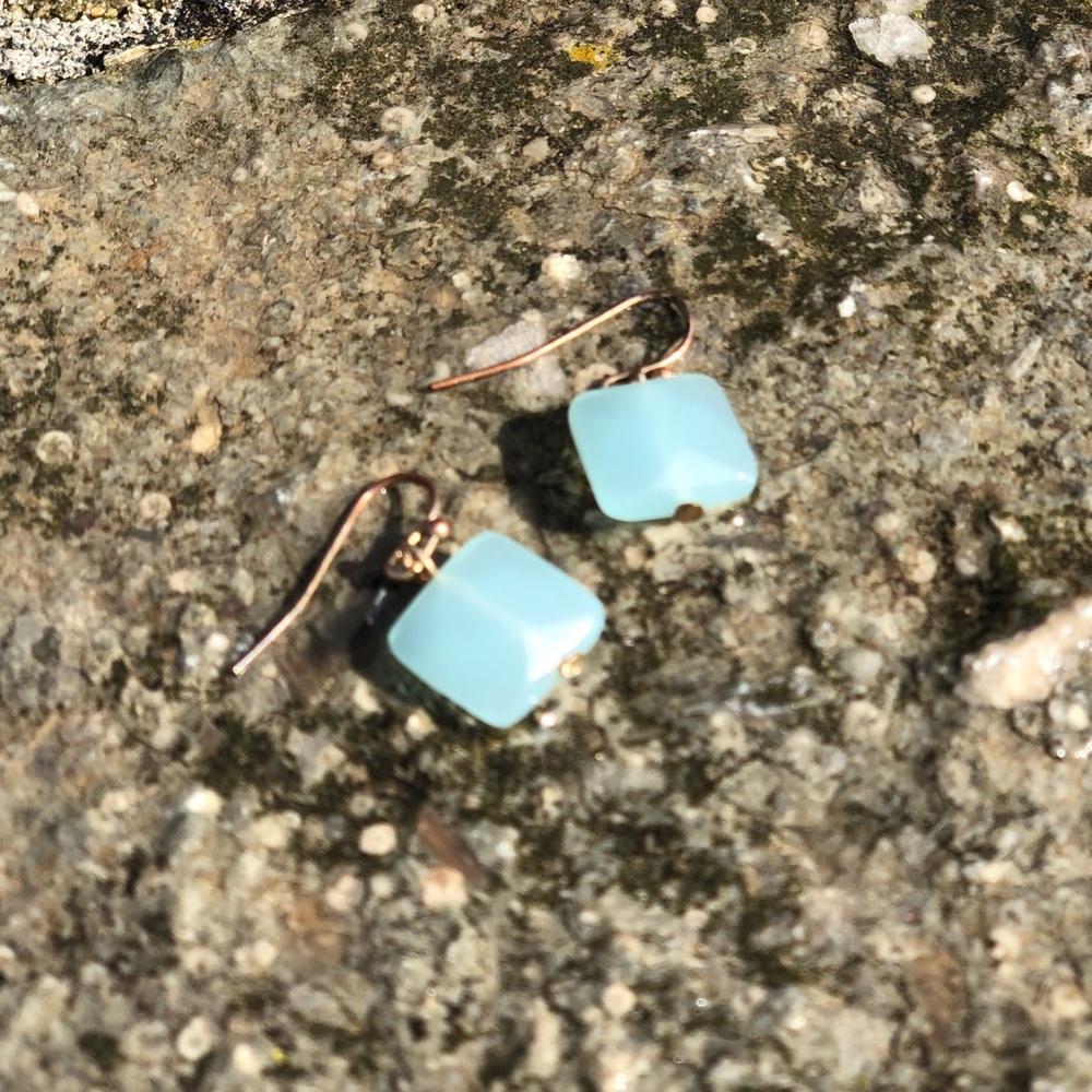 Sea-glass like earrings